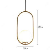 Aalto Brass Globe Pendant Light - image 9