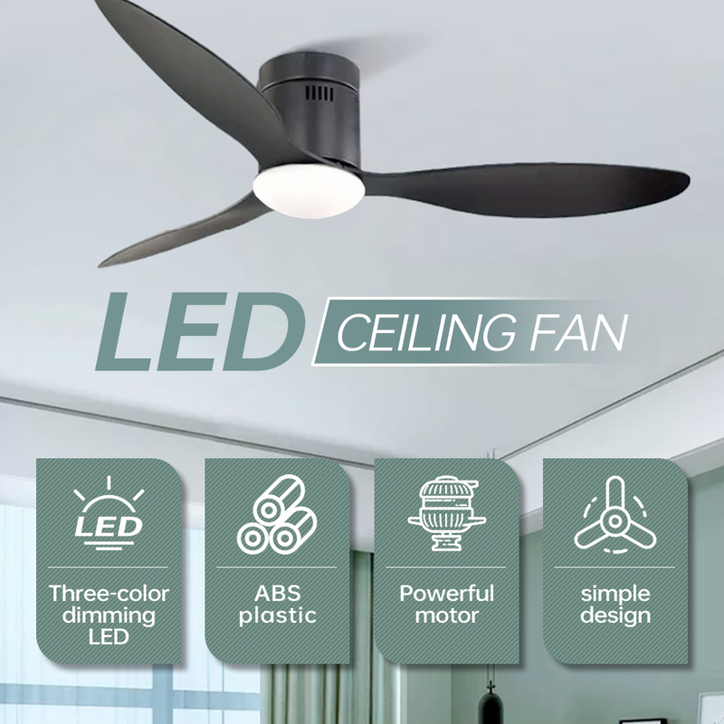 Ceiling Fan with 3 Colors Light 52'' Modern Extreme Light Fan CF-5210
