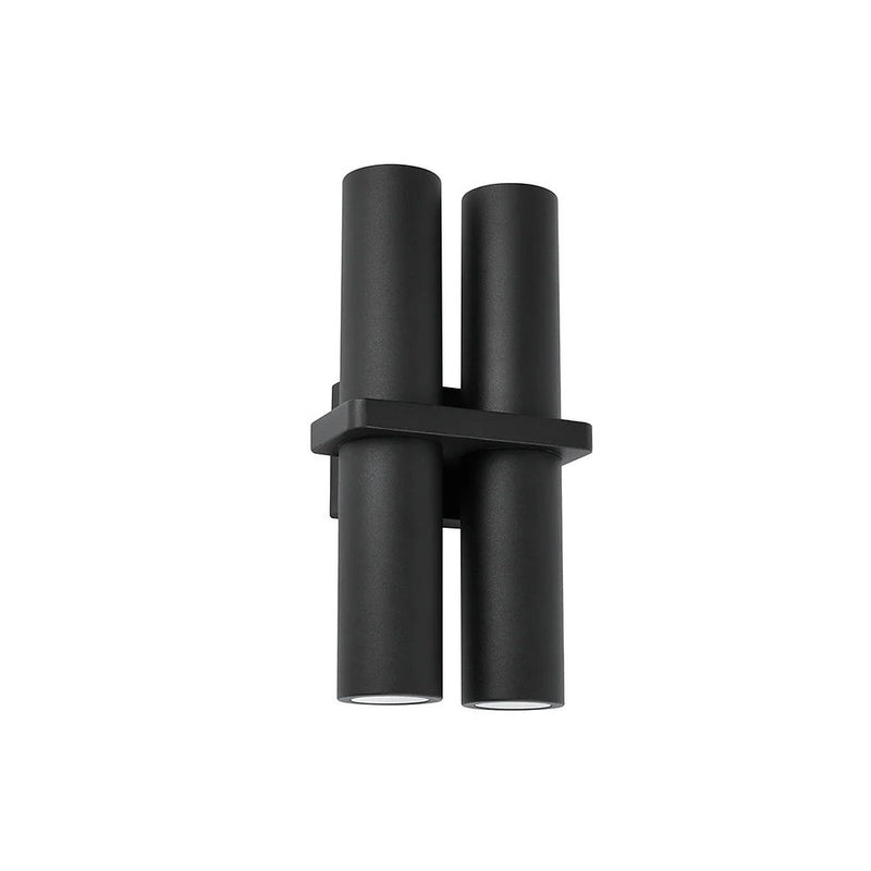 3A Lighting 21192: 4lt Fixed Pillar Wall Spot Black