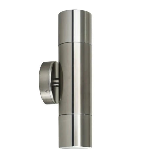 3A Lighting Round Up/Down Wall Pillar Light 316 S/Steel (2132)