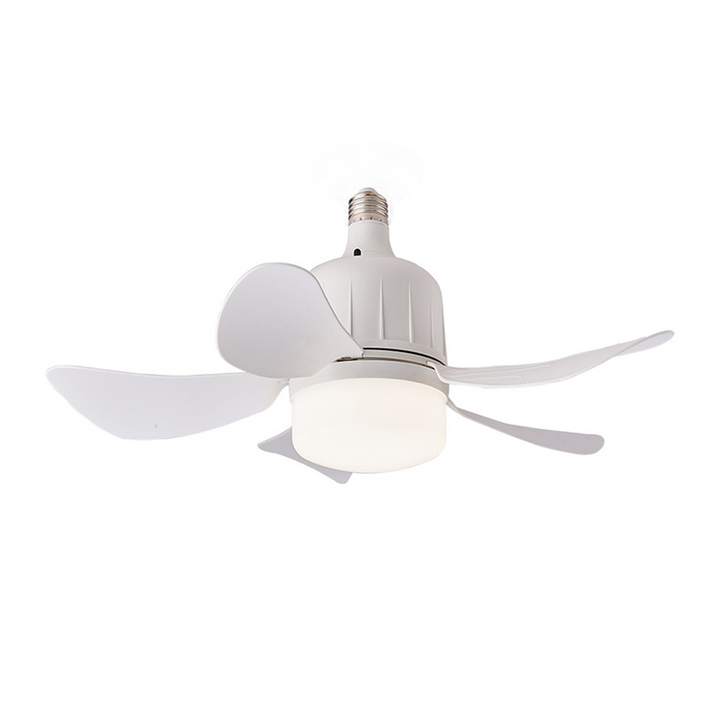 Quiet Socket Fan with Light 17" Ceiling 3-Color Dimmable LED CF-SFL5