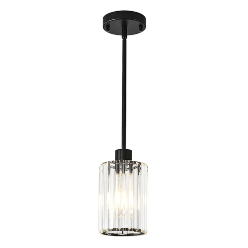 Modern Crystal Pendant Light Mini Chandelier Hanging Lamp Black CL-SCL