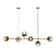 Modern Sputnik Chandelier 6-Light 125cm Smoke Cover Ceiling CL-SPC6