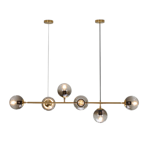 Modern Sputnik Chandelier 6-Light 125cm Smoke Cover Ceiling CL-SPC6
