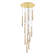 Staircase Crystal Chandelier Modern 12/18-Light Chain Light CL-CBAR