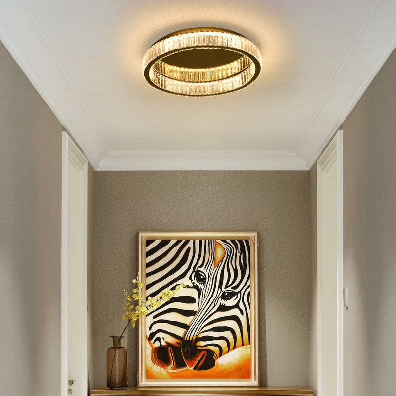 Olympia 62W Tri-Colour Dimmable Crystal Ring Chandelier – 59cm - image 6