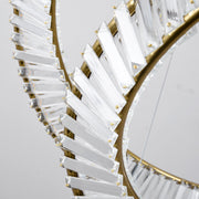 Vela Twin Ring Crystal Chandelier – Gold Finish - image 3