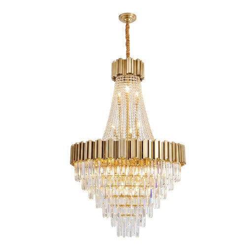 Luxury Crystal Spinning Top Chandelier Modern High Ceiling Light CL-CSTC