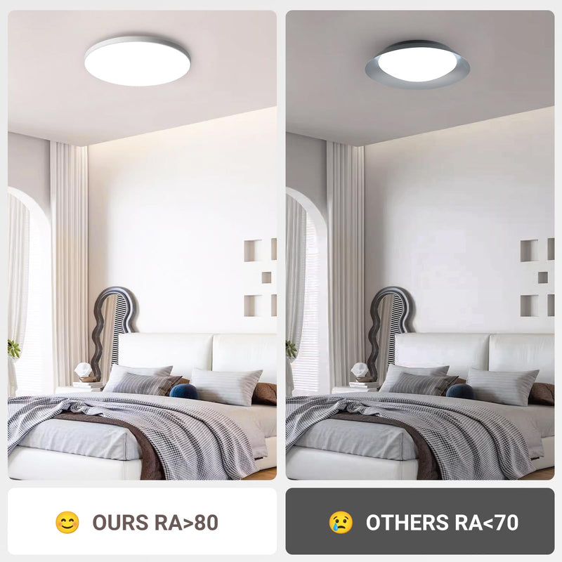 White LED Ceiling Down Light Round 24/30W Flush Oyster Lamp CL-UFOC