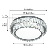Virelle 60W Tri-Colour Dimmable Crystal Chandelier - image 7