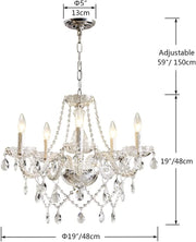 Vintage Crystal Chandelier Glass Castle Ceiling Pendant Light CL-CC