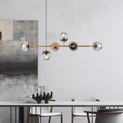 Modern Sputnik Chandelier 6-Light 125cm Smoke Cover Ceiling CL-SPC6