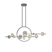 Glass Globe Sputnik Chandelier 10-Light LED Pendant Light CL-GM10