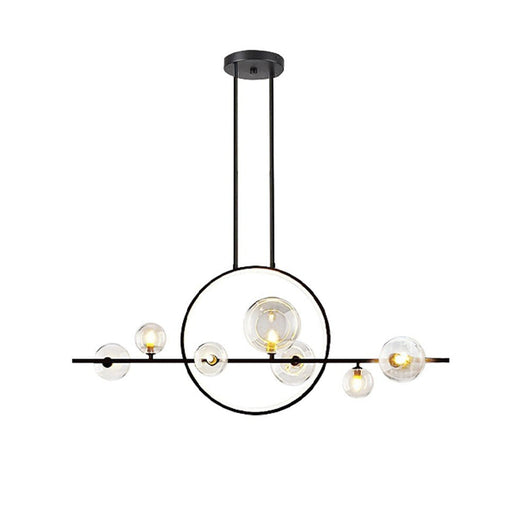 Glass Globe Sputnik Chandelier 7-Light LED Pendant Light CL-GM7