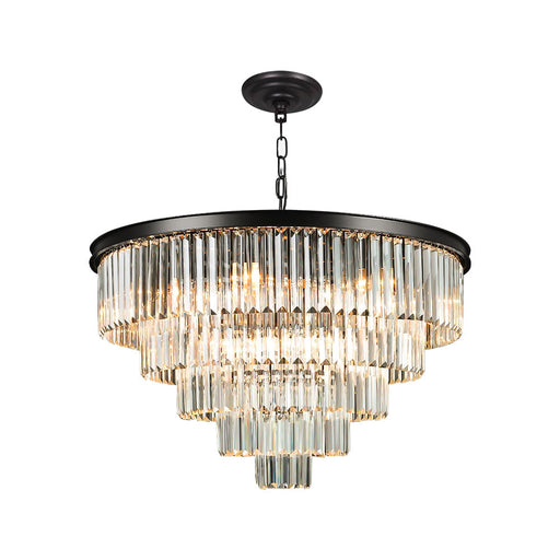 16 Light Crystal Chandelier K9 Smoke Luxury Light 3 Colors CL-CAKELSK