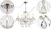 Vintage Crystal Chandelier Glass Castle Ceiling Pendant Light CL-CC