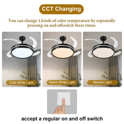 Windora Cyra 42" Black Halo DC Ceiling Fan w/ 3CCT LED Remote Control - image 6