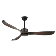 56" Black&Brown Ceiling Fan Remote Control 3 ABS Blades Timer CF-5602