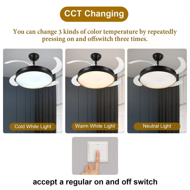 Windora Orien 42" Black Trim DC Ceiling Fan w/ 3CCT LED Remote Control - image 6