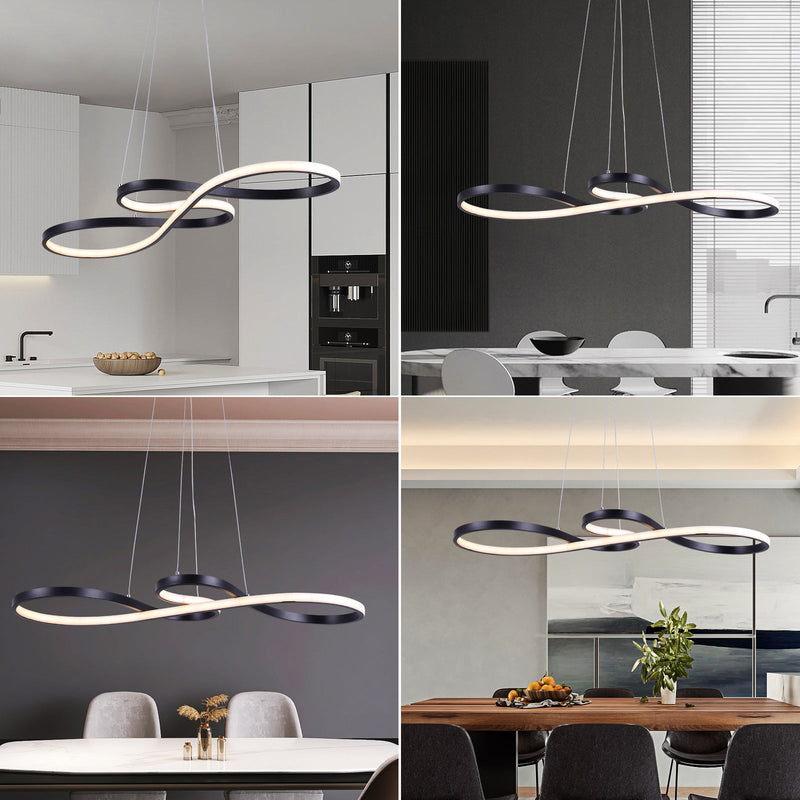 Nova Loop LED Pendant Light – Dimmable with Remote - image 6