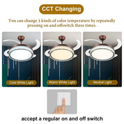 Windora Thalia 42" Antique Bronze Crystal Chandelier DC Ceiling Fan w/ 3CCT LED Remote - image 6