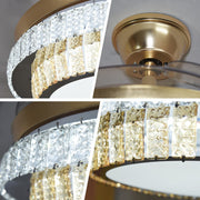 Windora Aurea 42" Gold Dual-Tone Crystal DC Ceiling Fan w/ 3CCT LED Remote Control - image 4