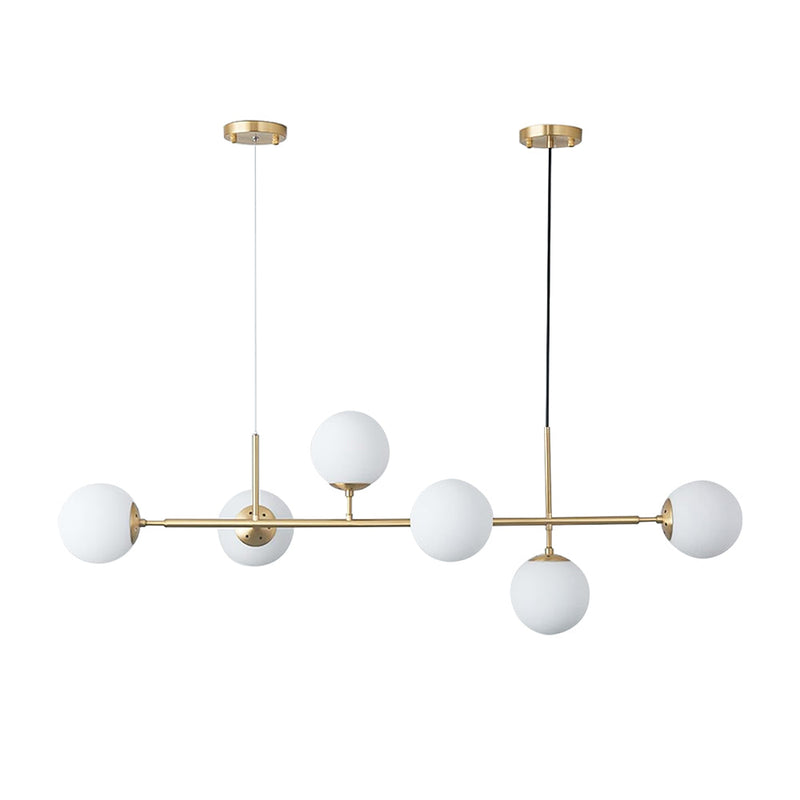 Modern Sputnik Chandelier 6-Light 125cm White Cover Ceiling CL-SPC6