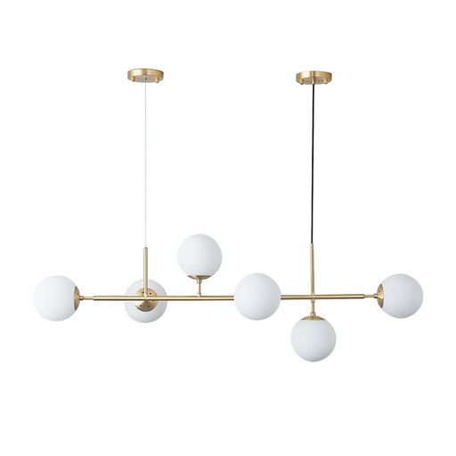 Modern Sputnik Chandelier 6-Light 125cm White Cover Ceiling CL-SPC6