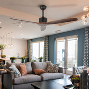 3 Wood Blades Ceiling Fan 52" Designer Indoor Remote Control CF-5202