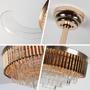 Windora Leontis 42" Gold Crystal Chandelier DC Ceiling Fan w/ 3CCT LED Remote Control - image 5