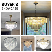 16 Light Crystal Chandelier K9 Golden Luxury Light 3 Colors CL-CAKELB
