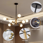 Sputnik Chandelier 8 Light Modern Pendant 3 Color Ceiling Light CL-HWGC8