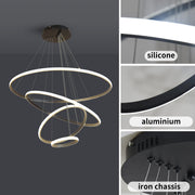 Lucina 4-Ring LED Pendant Light 3CCT – Black - image 4