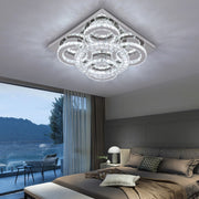 Aveline 51W Tri-Colour Dimmable Crystal Flush Mount Ceiling Light – 40.5cm - image 20