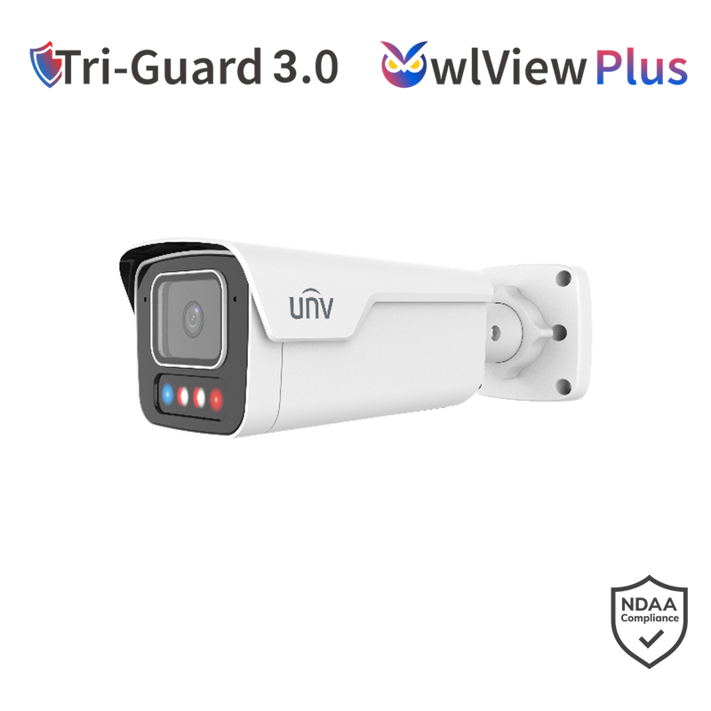 Uniview 6MP TriGuard OWLVIEW PLUS BULLET FIXED LENS Camera