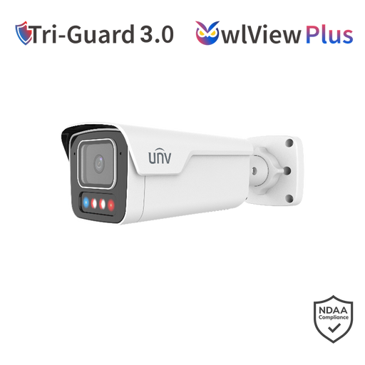 Uniview 6MP TriGuard OWLVIEW PLUS BULLET FIXED LENS Camera