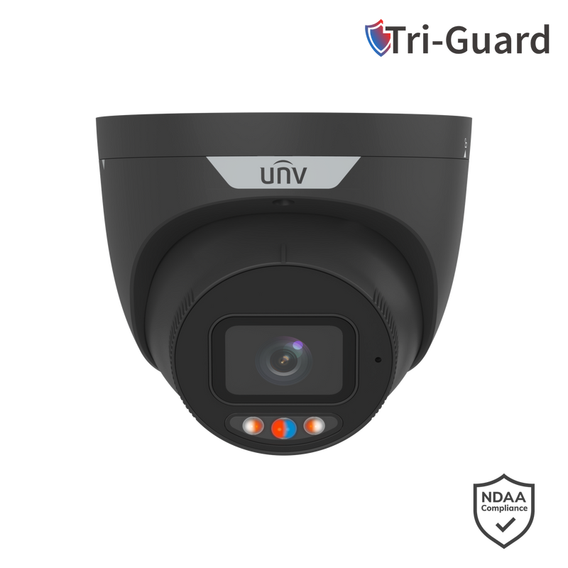 UNV 6MP Triguard TURRET FIXED CAMERA BLACK