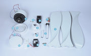 56'' Ceiling Fan with Light Designer Pure White  ABS Blades CF-5605