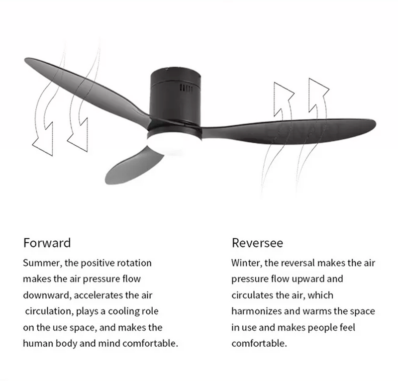 Ceiling Fan with 3 Colors Light 52'' Modern Extreme Light Fan CF-5210