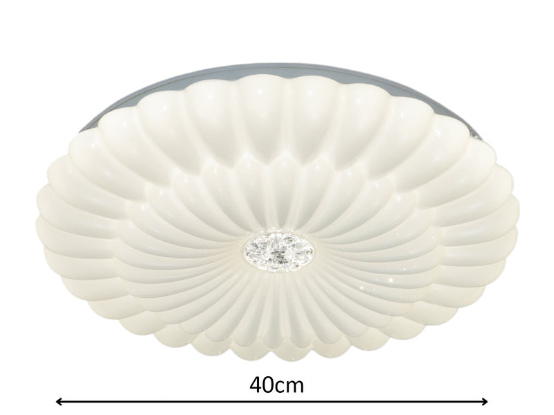 Elvia 24W Tri-Colour Dimmable Ceiling Oyster Light - image 5