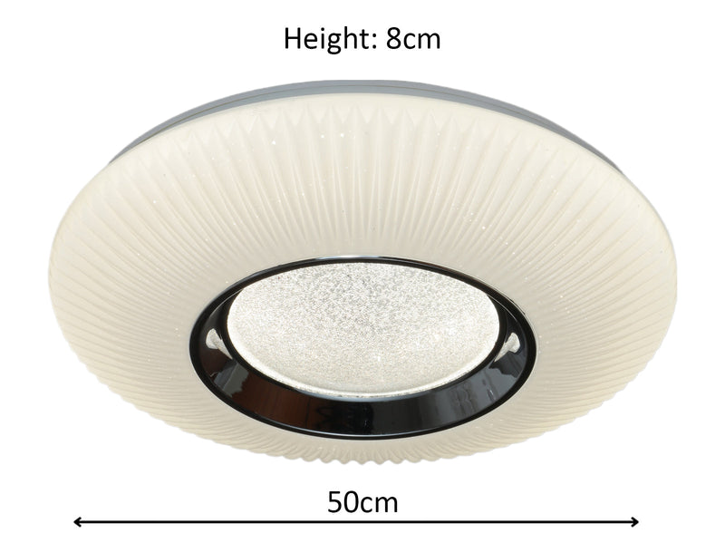 Mirona 36W Tri-Colour Dimmable Ceiling Oyster Light - image 5