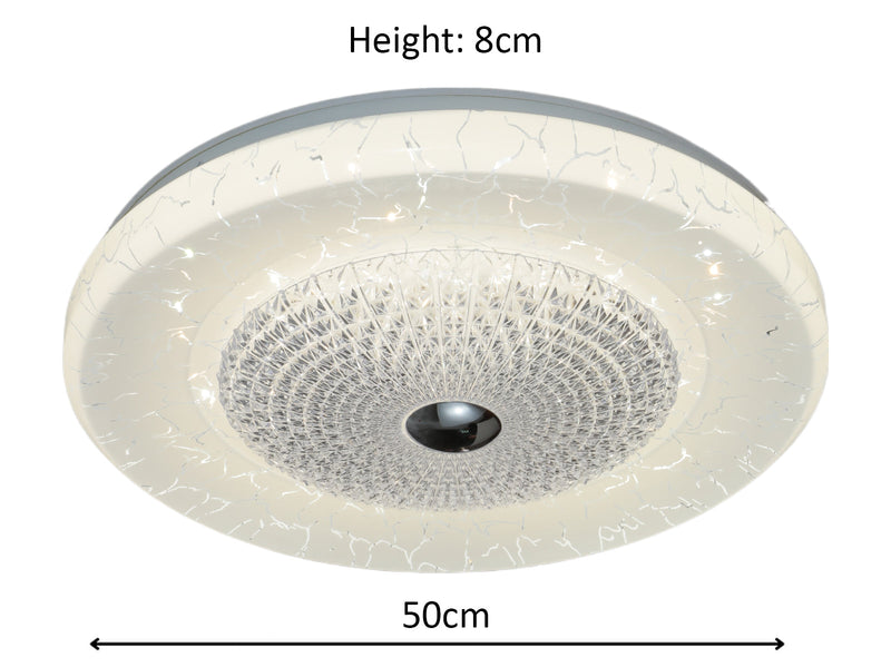 Eloria 36W Tri-Colour Dimmable Ceiling Oyster Light - image 5