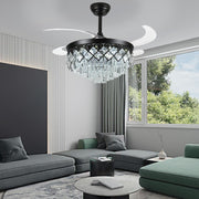 Windora Seraphine 42" Black Crystal Chandelier DC Ceiling Fan w/ 3CCT LED Remote Control - image 7