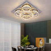 Aveline 51W Tri-Colour Dimmable Crystal Flush Mount Ceiling Light – 40.5cm - image 21