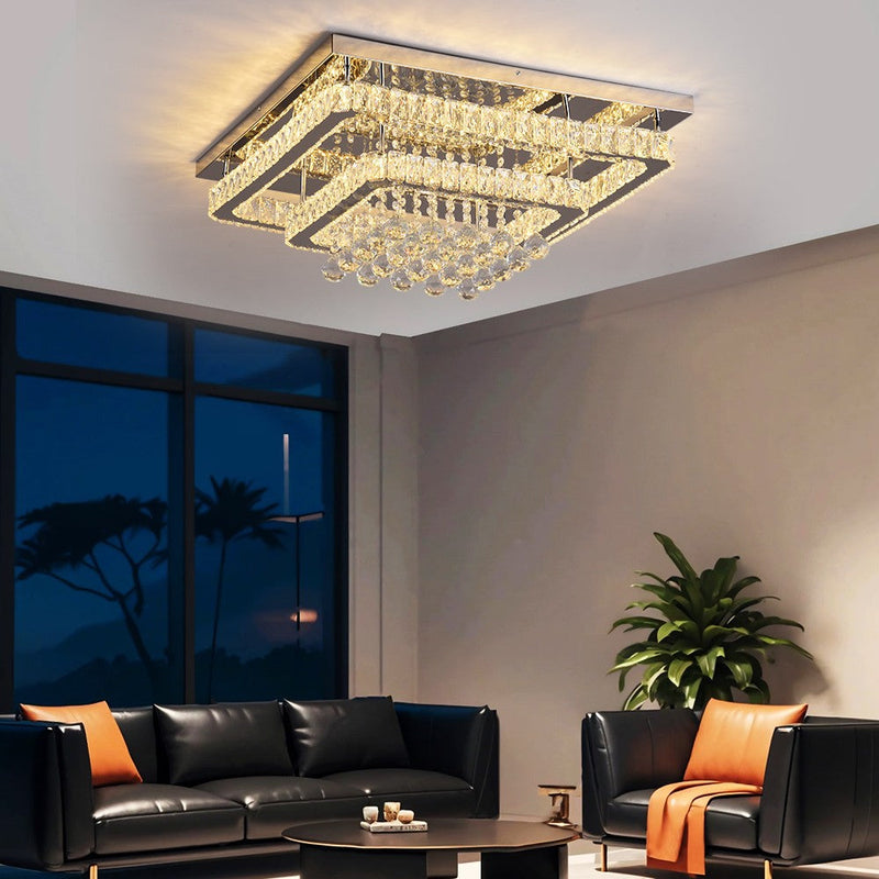 Mira 80W Tri-Colour Dimmable Crystal Chandelier – 62cm - image 12