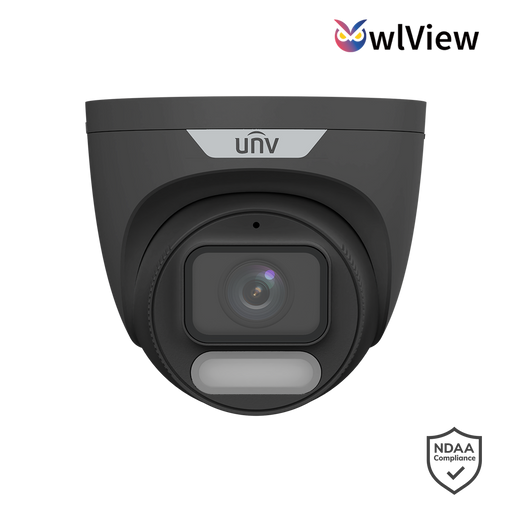 UNV 6MP OWLVIEW TURRET 2.8mm FIXED CAMERA BLACK