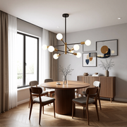 Sputnik Chandelier 8 Light Modern Pendant 3 Color Ceiling Light CL-HWGC8