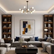 Sputnik Chandelier 12 Light Modern Pendant 3 Color Ceiling Light CL-HWGC12