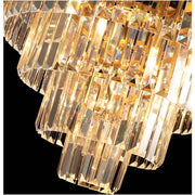 4 Lights Crystal Chandelier 40x50cm 3 Colors Cake Ceiling Lamp CL-CAKE