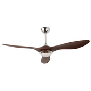 52'' Ceiling Fan with Light Silver&Brown with Remote Control CF-5206